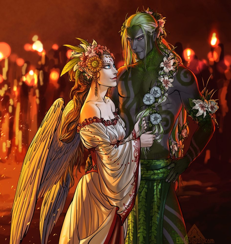 The Goddess and the Green Man on Beltane