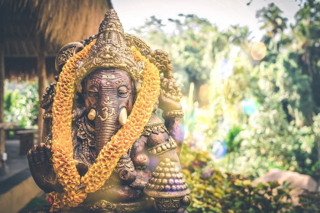 Hindu Ganesha Figurine in Indonesia