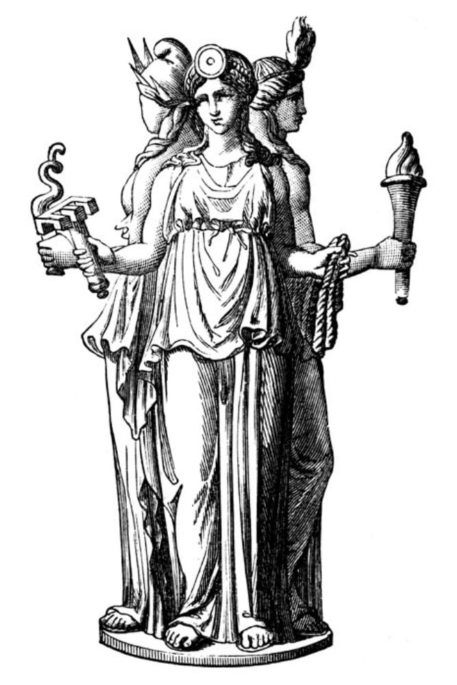 Triple-Bodied Goddess Hecate