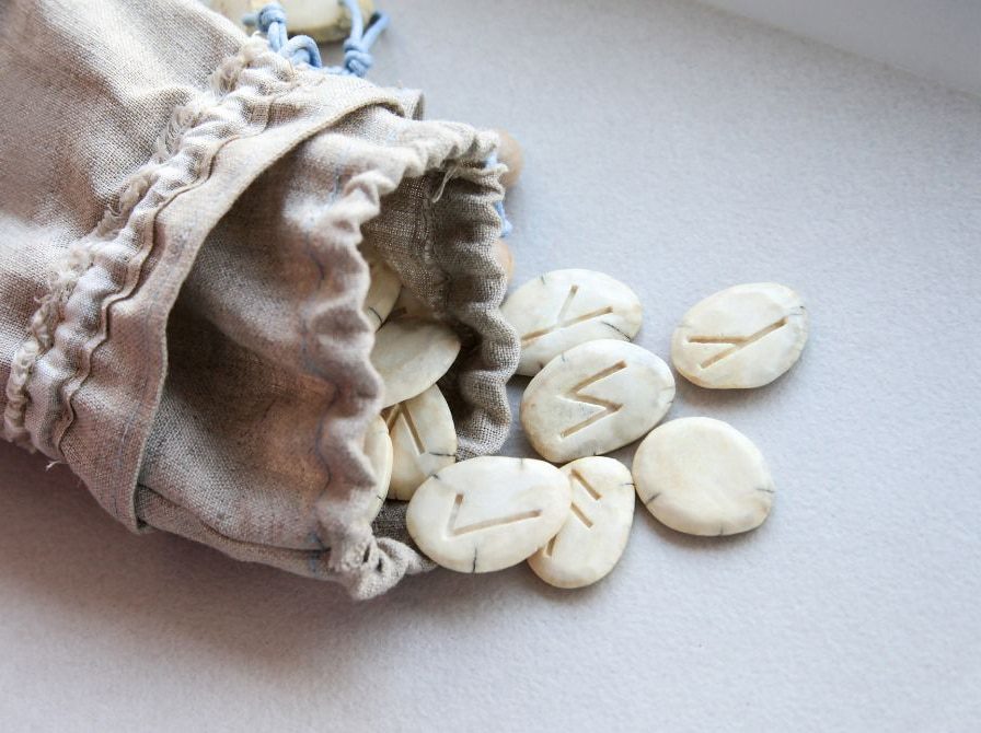 Runes falling out from the bag
