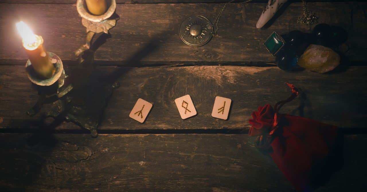 Three runes on the table