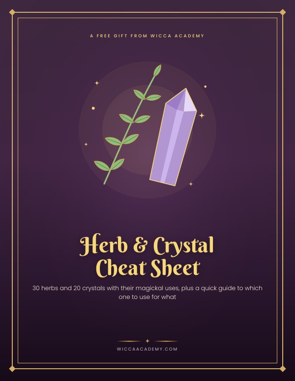 Herb & Crystal Cheat Sheet cover