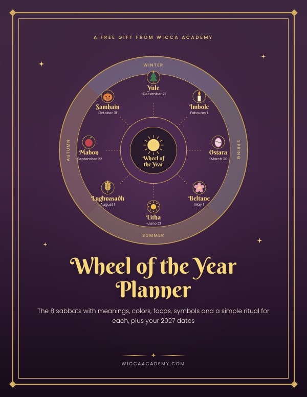 Wheel of the Year Planner cover