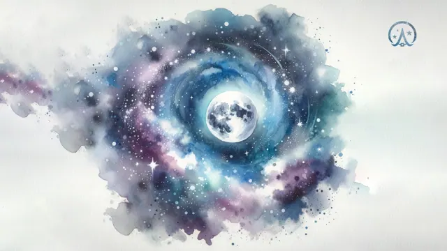 Watercolor Moon