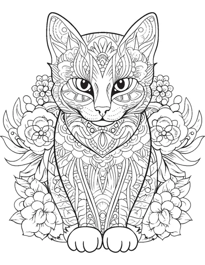 Floral Cat
