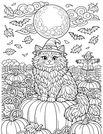 Pumpkin Patch Cat