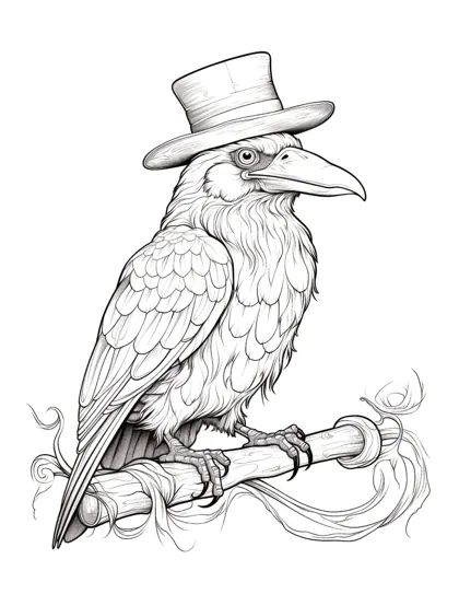 Raven in a Top Hat