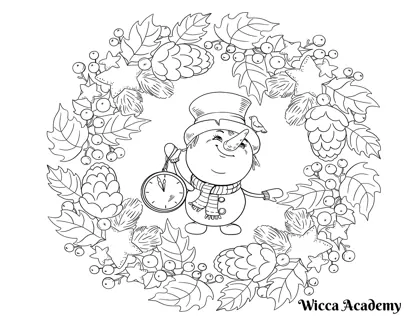 Snowman Mandala