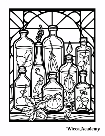 Stained Glass Bottles