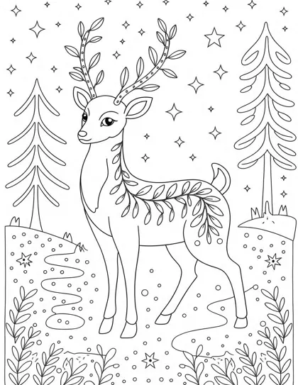 Winter Deer