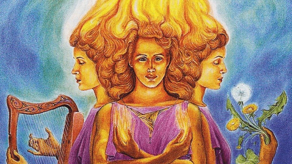 the Maiden of the the Celtic triple moon goddess Brigid