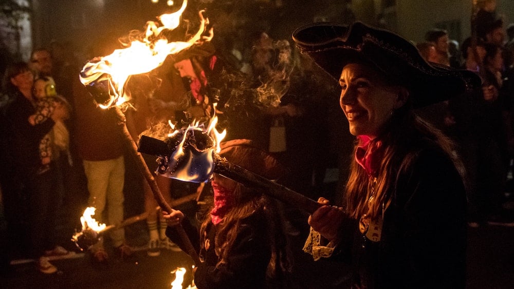 Celtic Samhain bonfire