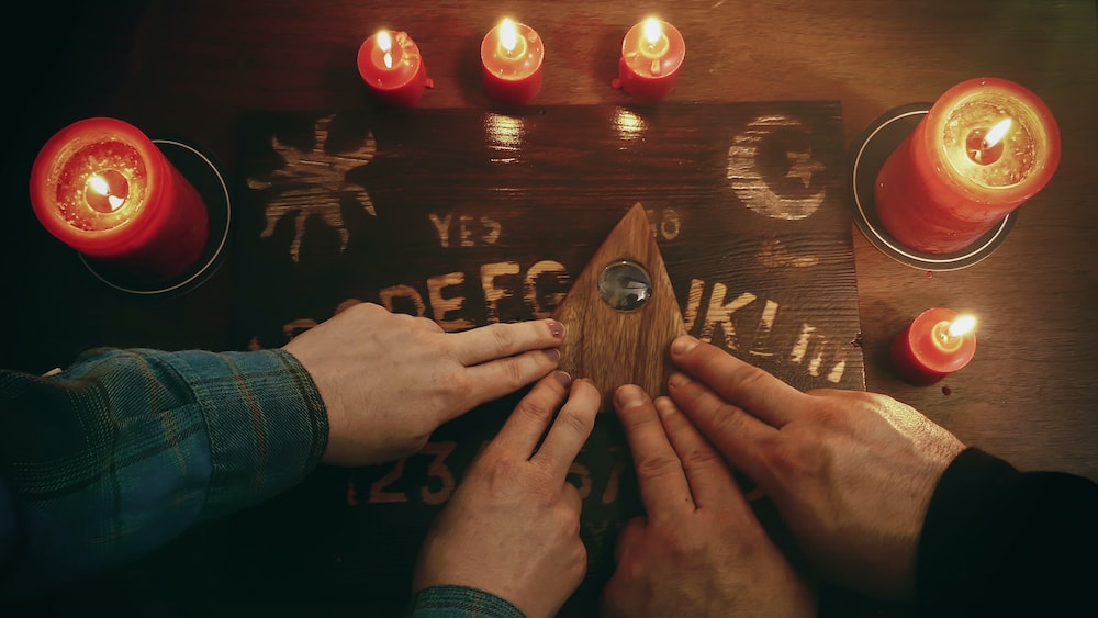 A Samhain seance featuring a Ouija board