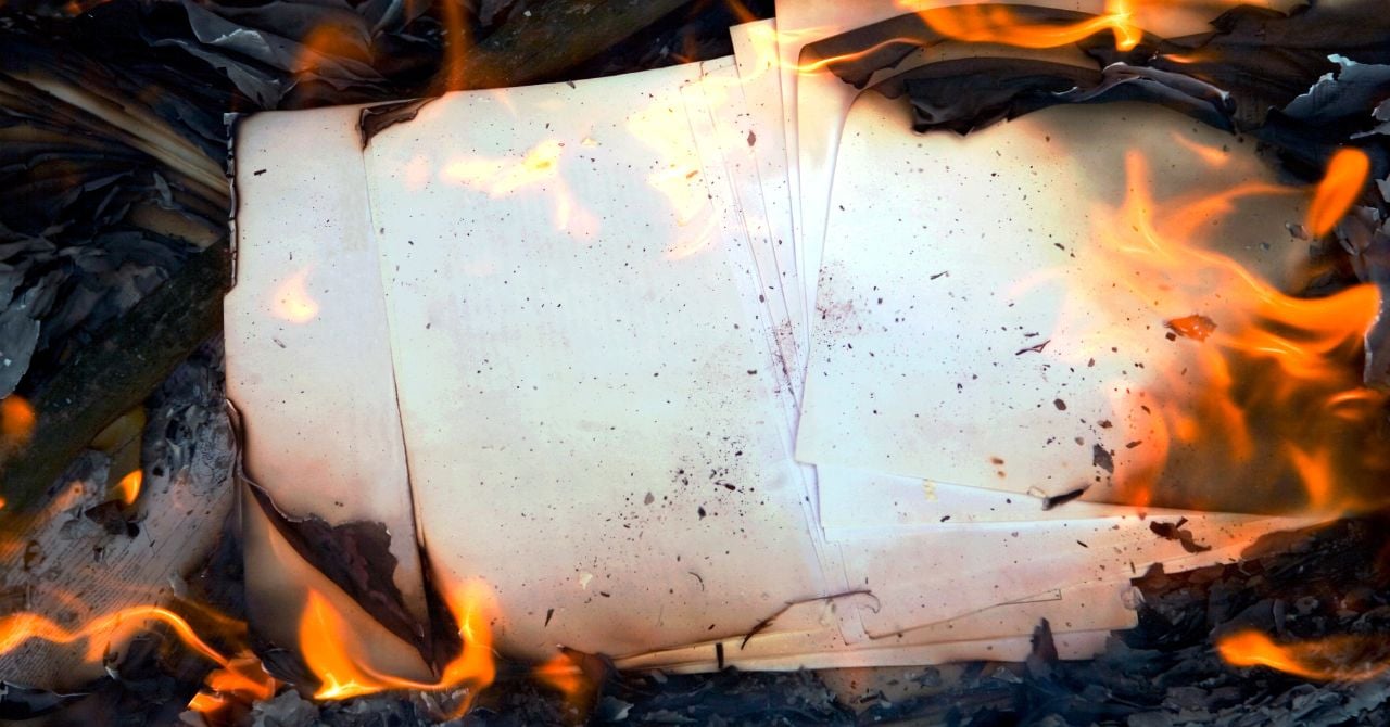 Burning Paper