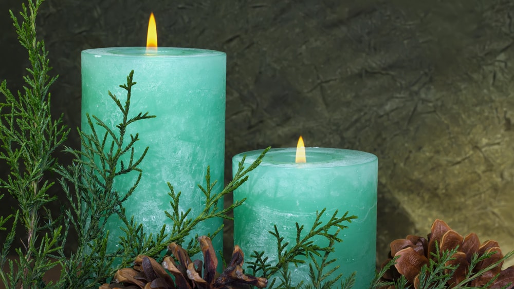 Green candles