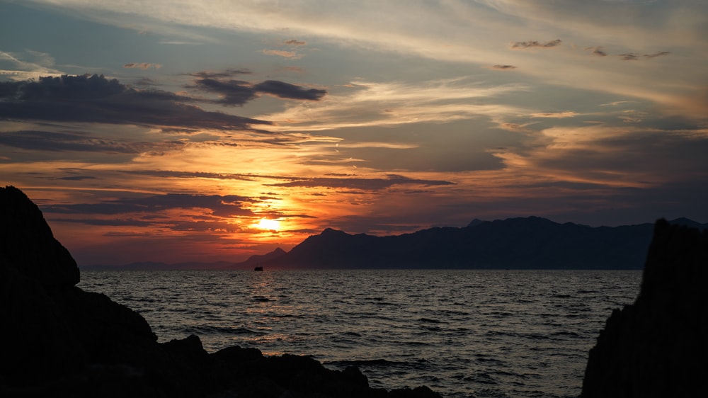 Dusk over an ocean