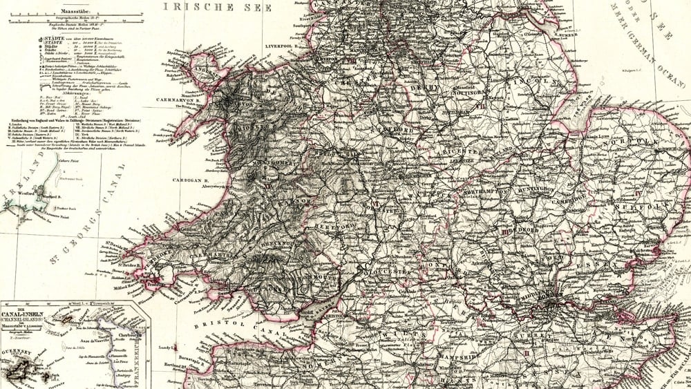 An old map of Ireland