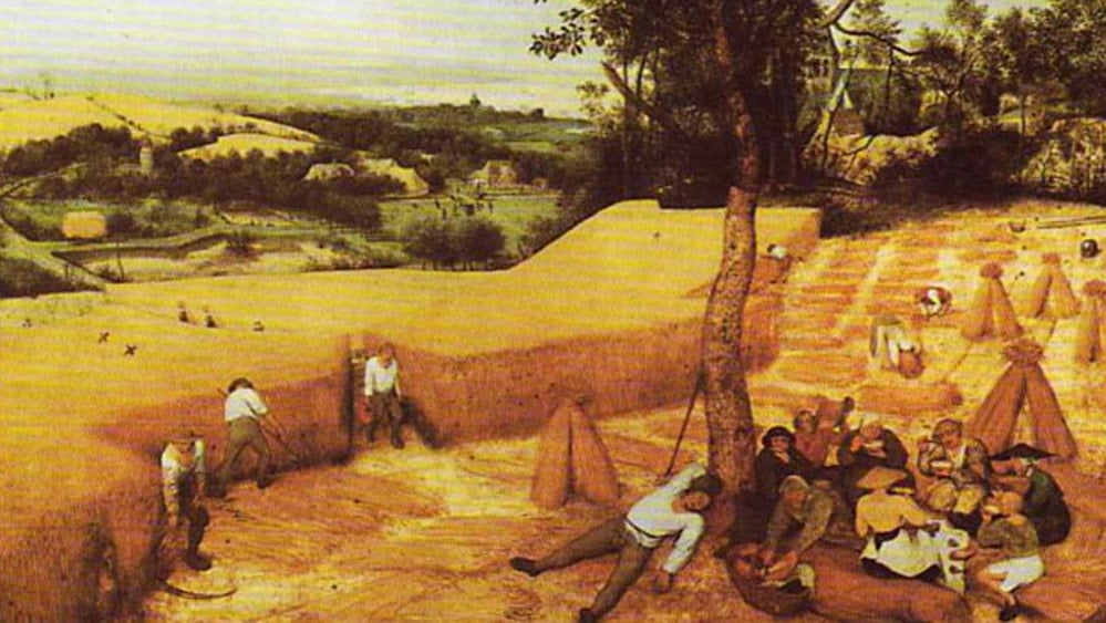 Painting - The Corn Harvest (August), 1565 by Pieter Bruegel The Elder (1525-1569, Belgium)