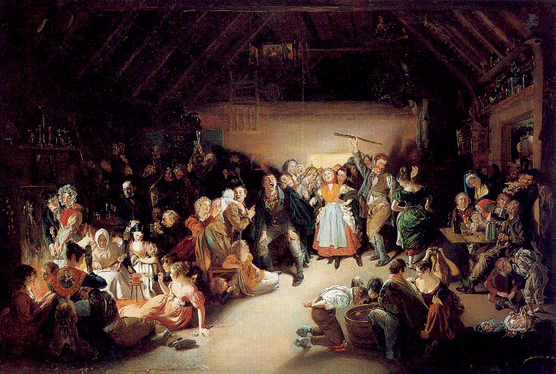 Snap Apple Night, or All-Hallow Eve. A painting by Daniel Maclise