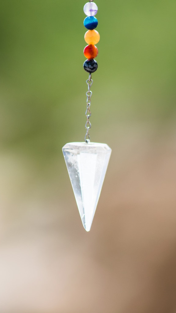 A crystal pendulum