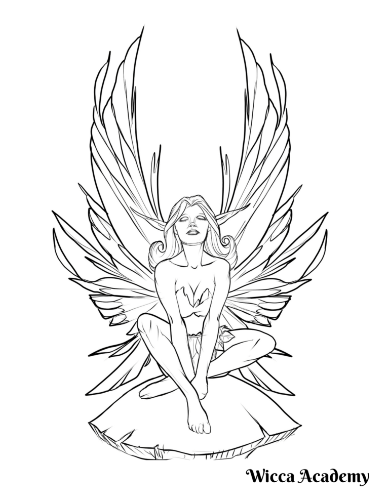Detailed Fairy Coloring Page