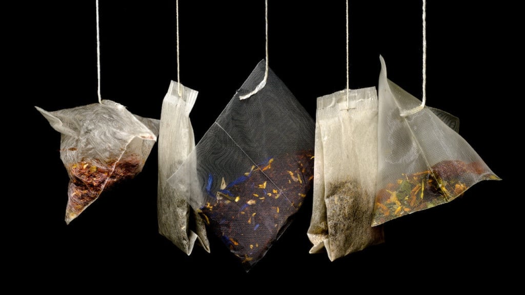 An assortment of different tea bags