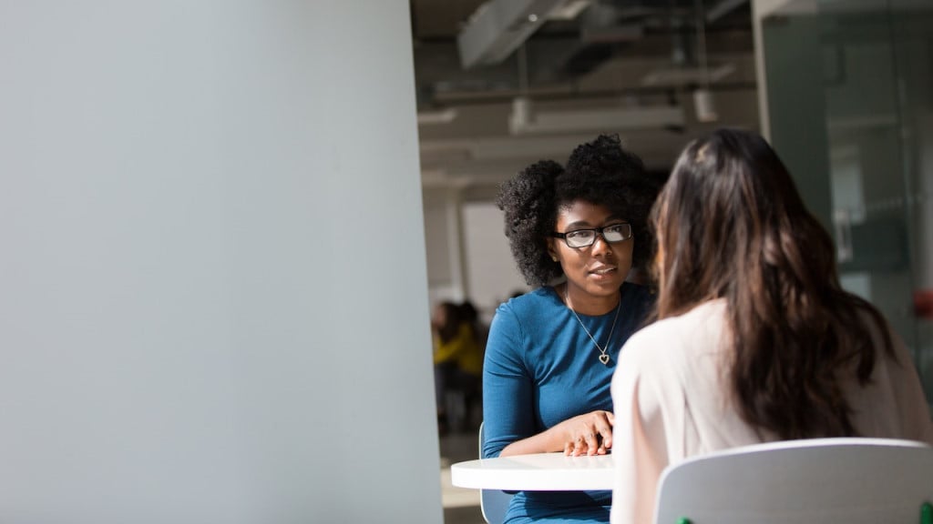 A woman having a tough conversation with another woman