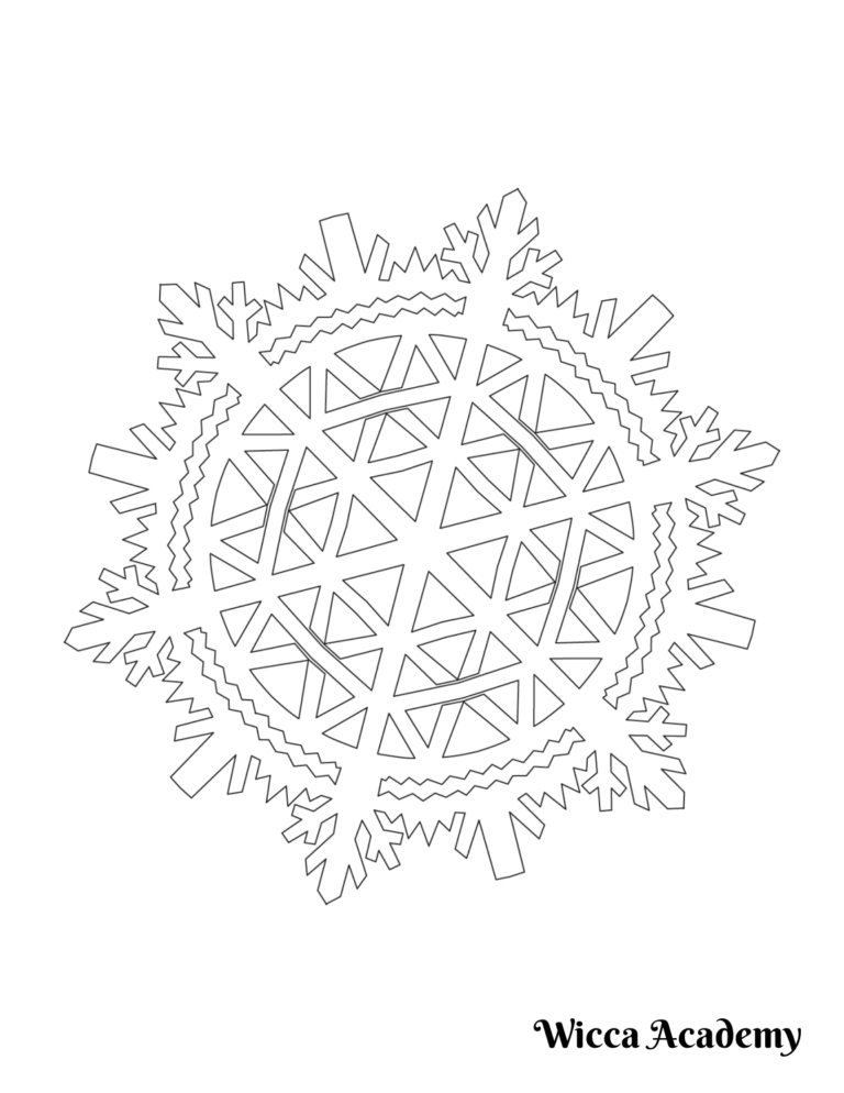 Beautiful Snowflake Coloring Page