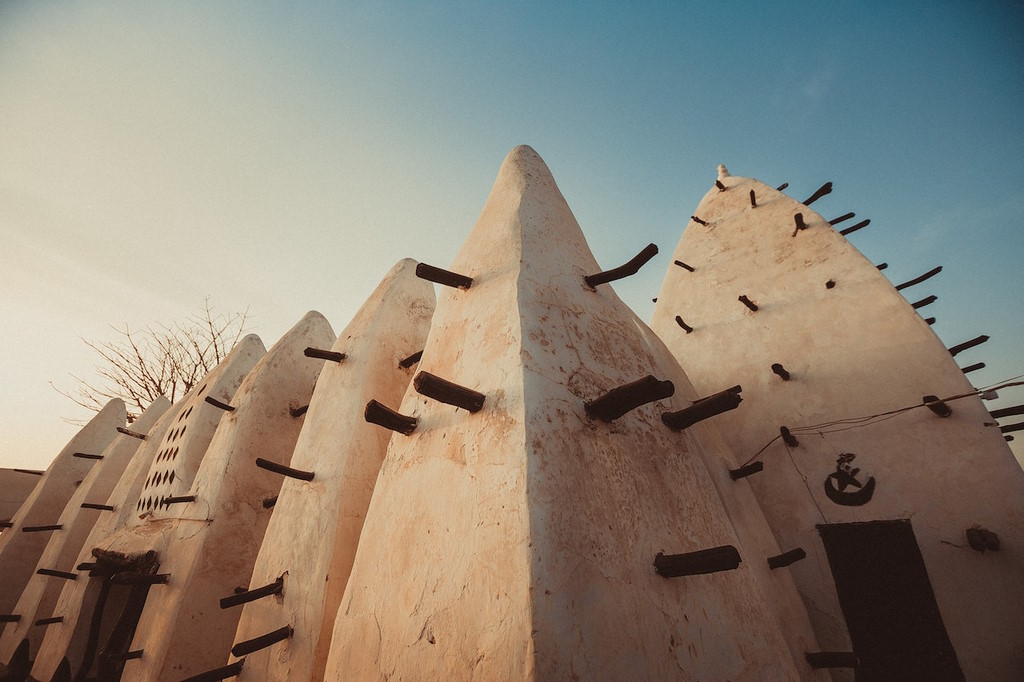 An ancient Mosque in Ghana