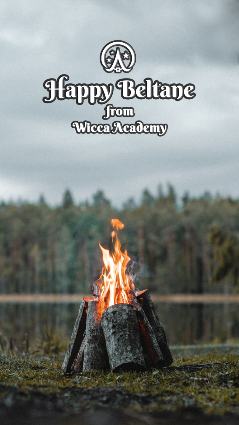 Wicca Academy Beltane Fire Mobile Background