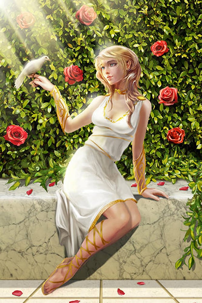 Aphrodite the Greek goddess of love