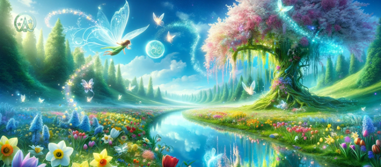 Wicca Academy Fairy Garden Facebook Background