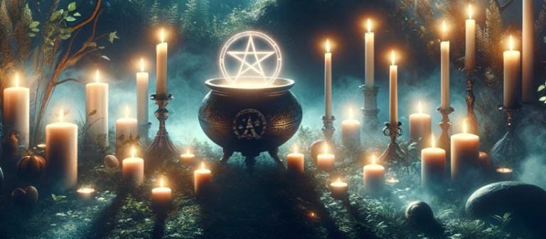 Wicca Academy Mystical Forest Facebook Background