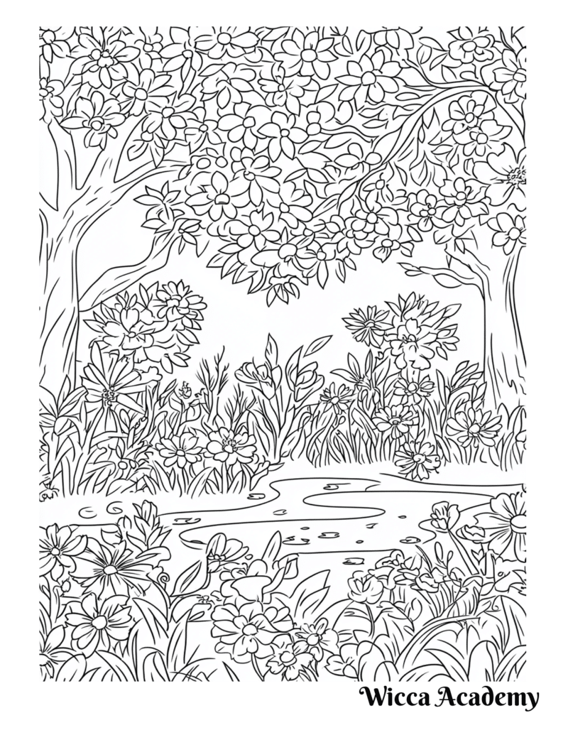 Coloring Pages Wicca Academy